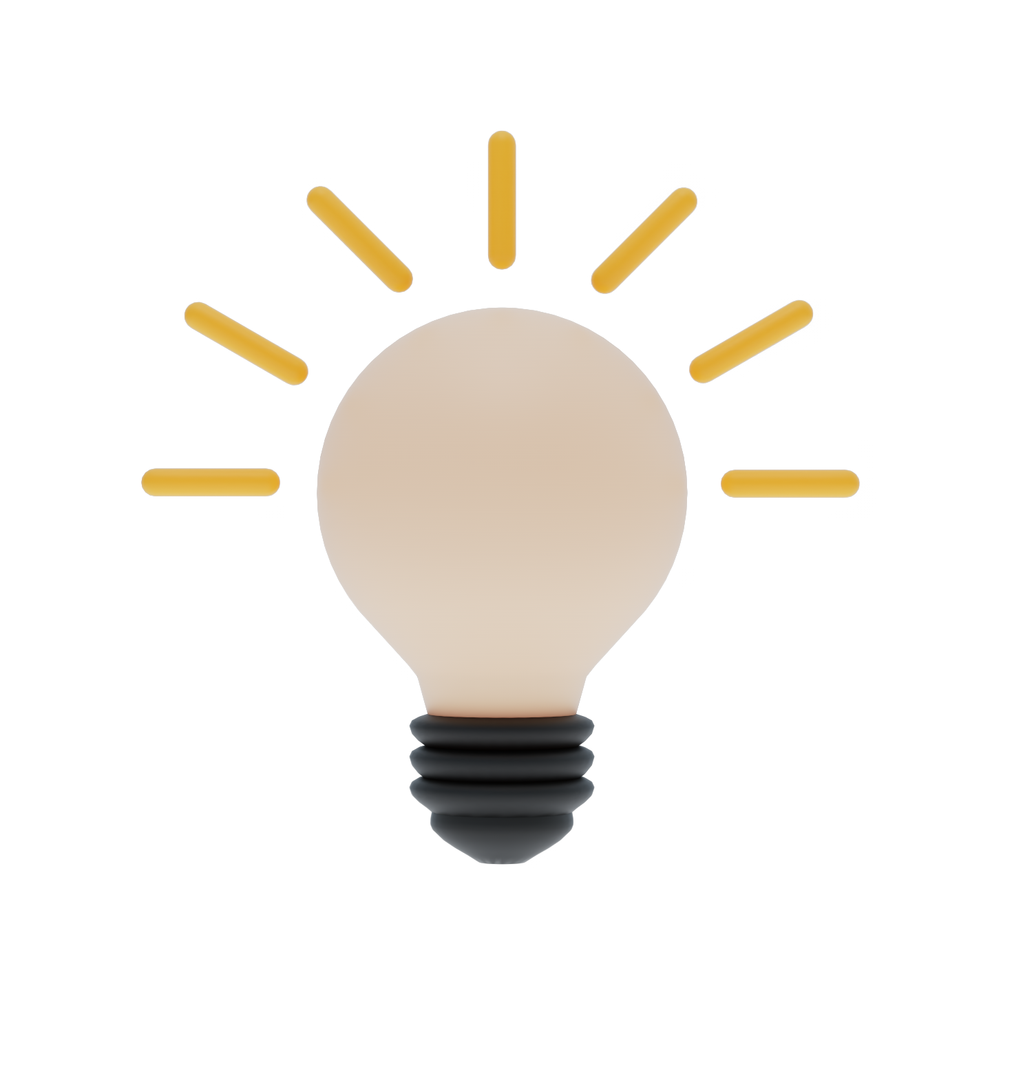 Aufleuchtende Glühbirne